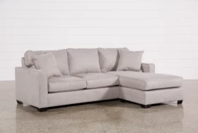 Egan II Cement 93" Sofa With Reversible Chaise