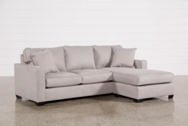 Egan II Cement 93" Sofa With Reversible Chaise
