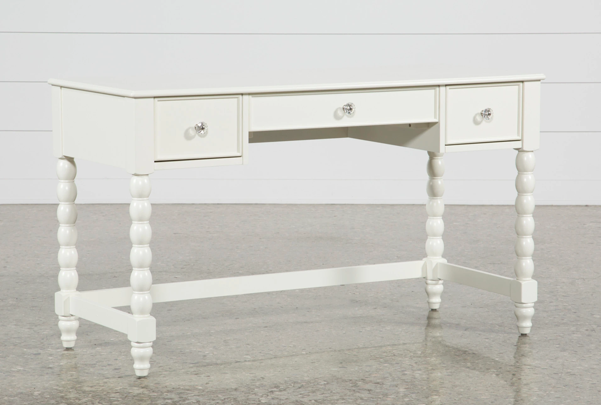 Madison White Desk With Usb Living Spaces