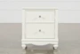Madison White 2-Drawer 26" Nightstand With LED Night Light - Side