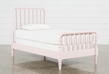 Madison Pink Twin Spindle Panel Bed
