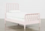 Madison Pink Twin Spindle Panel Bed - Signature