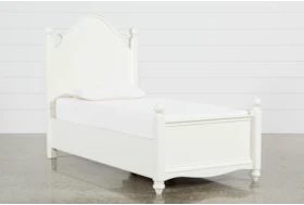 Madison White Twin Poster Bed