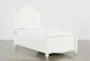 Madison White Twin Poster Bed - Signature