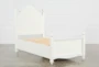 Madison White Twin Wood Poster Bed - Side