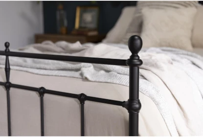 Trellis Eastern King Panel Bed, Metal Bed Rails For King Size Bed