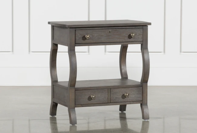 Candice II 2-Drawer 29" Nightstand With USB and Power Outlets - 360