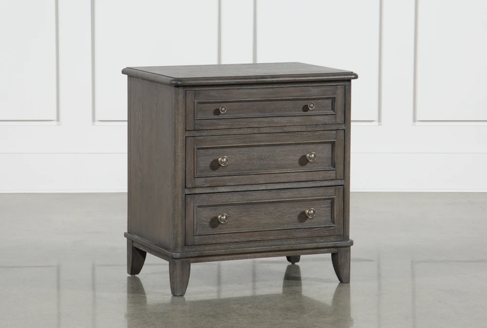 Candice II 3-Drawer 29" Nightstand With USB and Power Outlets
