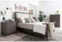 Candice Grey II King Wood & Upholstered Sleigh Bed - Room