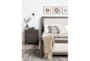 Candice Grey II California King Wood & Upholstered Sleigh Bed - Room