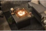 Concrete & Glass Outdoor Firepit  - Room
