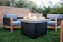 Concrete & Glass Outdoor Fire Pit - Room