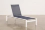 Outdoor Biscayne II Navy Chaise Lounge - Signature