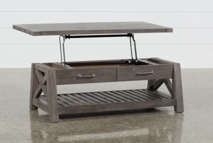 Jaxon Grey Lift Top Coffee Table Living Spaces