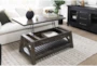 Jaxon Grey Rectangle Lift-Top Coffee Table With Storage - Room