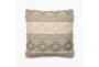 22X22 Magnolia Home Grey/Ivory Diamond Stripes Throw Pillow By Joanna Gaines - Signature