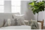 13X21 Magnolia Home Grey/Ivory Diamond Stripes Lumbar Throw Pillow By Joanna Gaines - Room