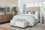 Mariah California King Velvet Upholstered Panel Bed - Room