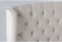Mariah King Velvet Upholstered Panel Bed - Detail
