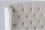 Mariah Queen Velvet Upholstered Panel Bed - Detail