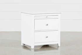 Taylor White 26" Nightstand