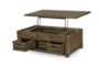 Stratton Lift-Top Coffee Table With Casters - Detail