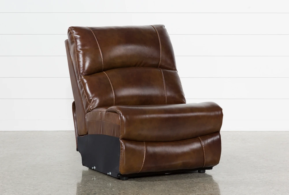Travis Cognac Leather Armless Chair