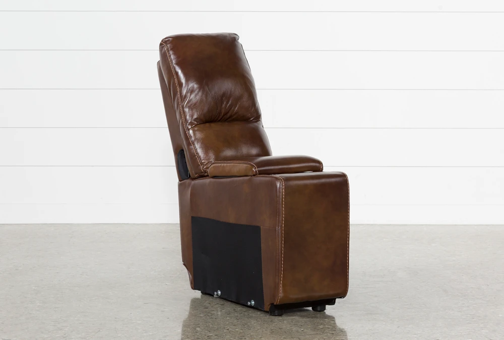 Travis Cognac Leather Console With Usb