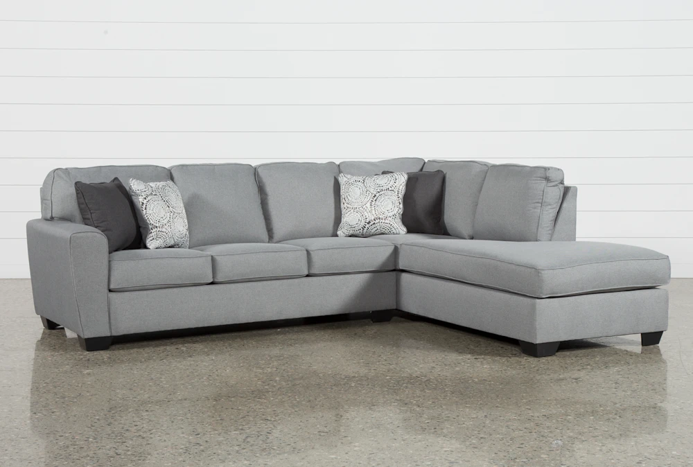 Mcdade Ash 2 Piece 114" Sectional With Right Arm Facing Corner Chaise
