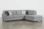 Mcdade Ash 2 Piece 114" Sectional With Right Arm Facing Armless Chaise - Signature