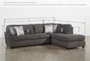 Mcdade Graphite 2 Piece 114" Sectional with Right Arm Facing Corner Chaise - Detail