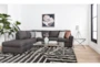 Mcdade Graphite 2 Piece 114" Sectional with Left Arm Facing Corner Chaise - Room