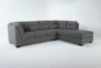 Arrowmask Charcoal 2 Piece 115" Sectional With Sleeper & Right Arm Facing Chaise - Signature