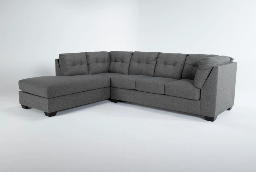 Arrowmask Charcoal 2 Piece 116" Sectional with Left Arm Facing Corner Chaise - 360