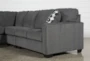 Turdur 3 Piece 116" Sectional With Right Arm Facing Loveseat - Side