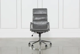 Moby Grey High Back Rolling Office Chair
