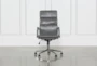 Moby Grey Faux Leather High Back Rolling Office Desk Chair - Signature