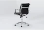 Moby Black Low Back Rolling Office Chair - Side