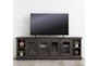 Wakefield Brown 97" Traditional TV Stand With Glass Doors - Room