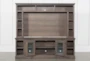 Wakefield 97" 2 Piece Wall Entertainment Center With Glass Doors - Storage