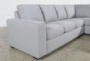 Lucy Grey 2 Piece 114" Sectional with Right Arm Facing Chaise - Left