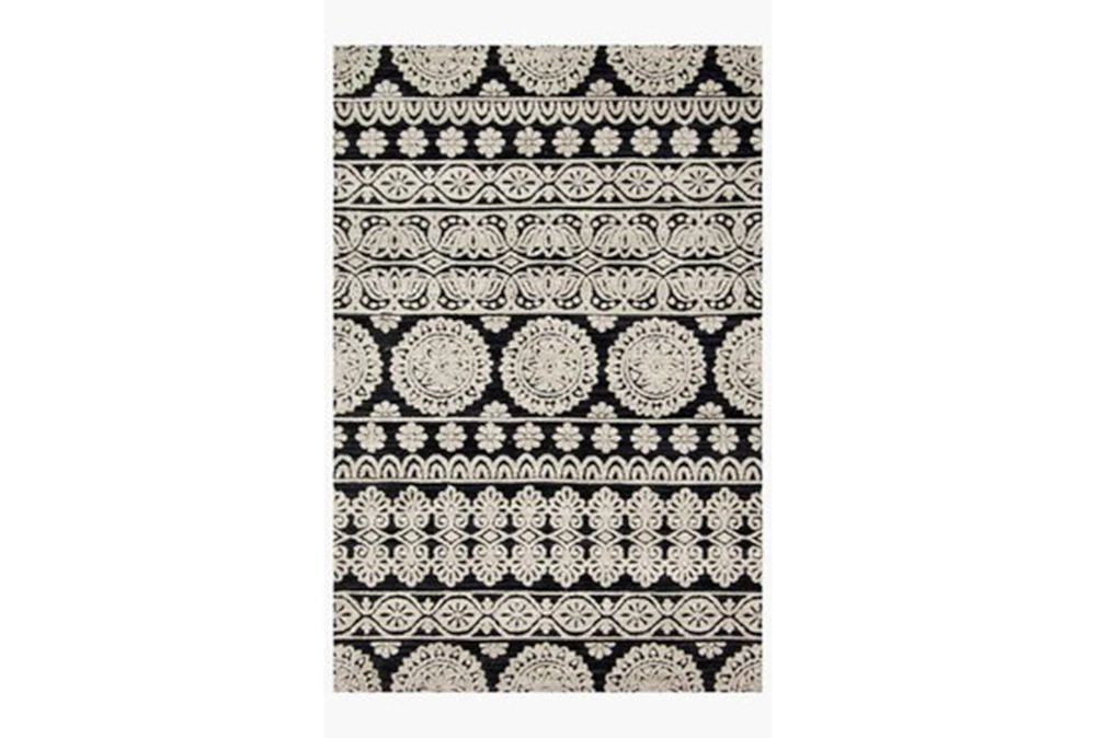 7'8"x9'8" Rug-Magnolia Home Lotus Black/Silver By Joanna Gaines
