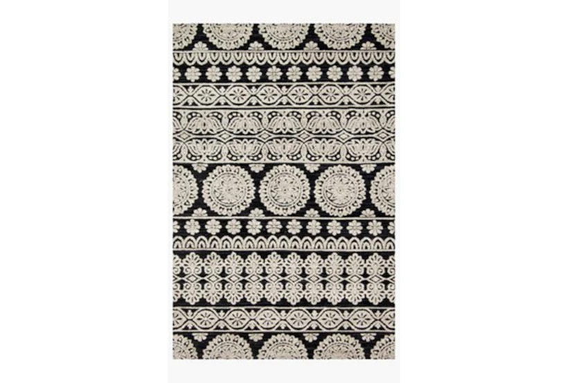 7'8"x9'8" Rug-Magnolia Home Lotus Black/Silver By Joanna Gaines - 360