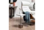 Amala White Leather Reclining Swivel Arm Chair with Adjustable Headrest - Room