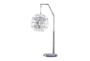 32 Inch Silver Contemporary Starburst Orb Led Table Lamp - Signature