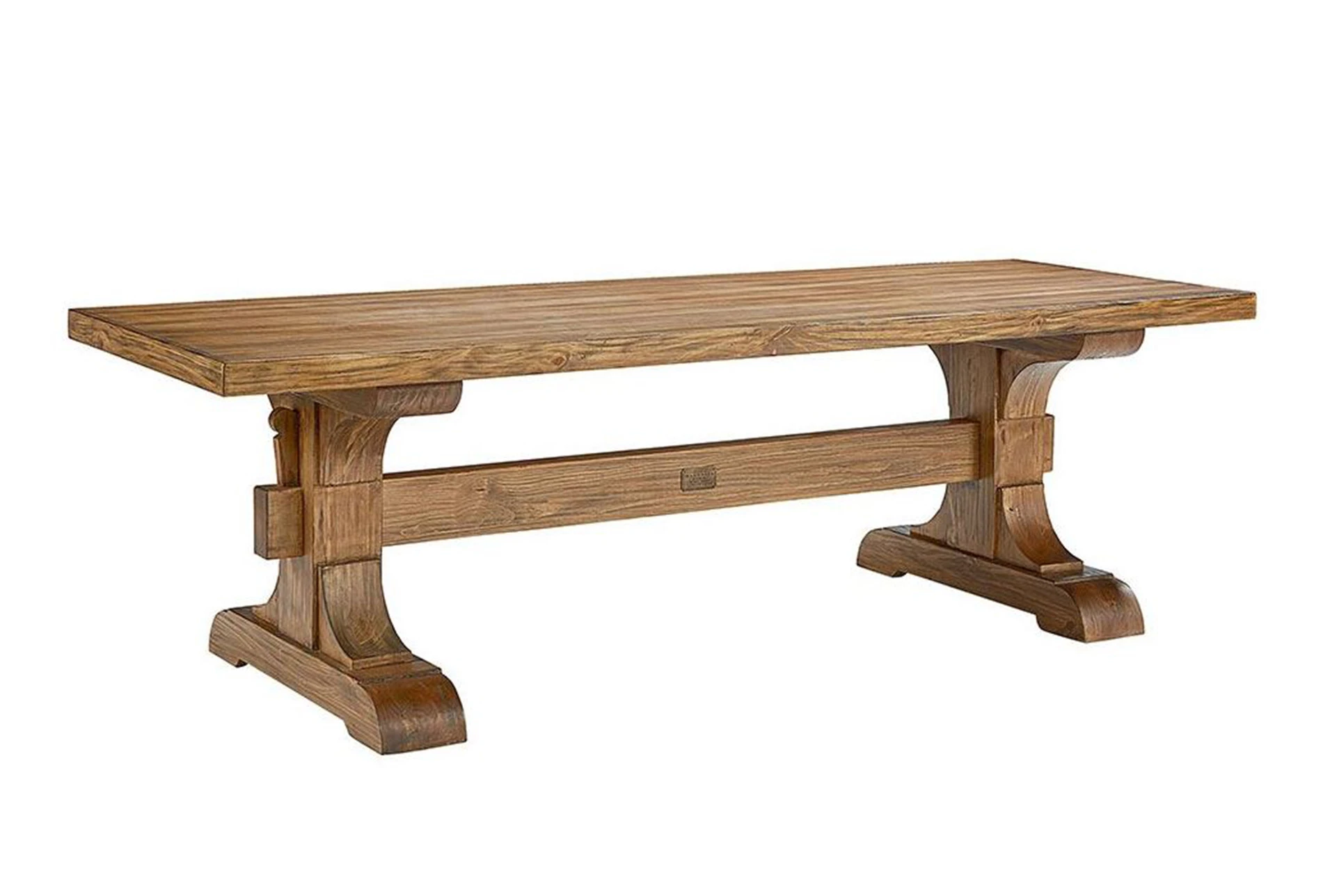 Magnolia Home Keyed Bench Trestle Dining Table By Joanna Gaines Living Spaces