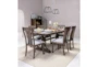 Delfina 78" Dining With Side Chair Set For 6 - Room