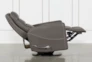 Hercules Grey Swivel Glider Recliner With Articulating Headrest - Top