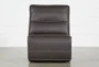 Marcus Chocolate Armless Chair - Front