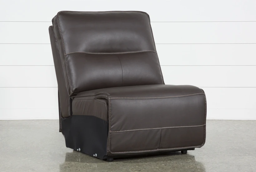 Marcus Chocolate Armless Chair - 360